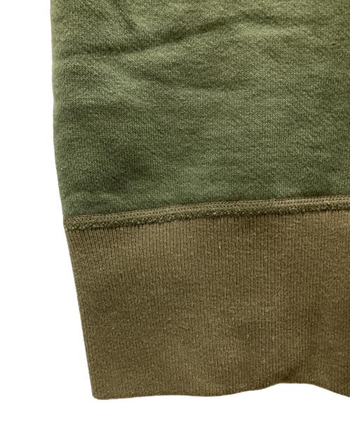 BUZZ RICKSON'S（バズリクソンズ）Buzz Rickson's (バズリクソンズ) 5th BOMB.GROUP BOMBER BARONS SET-IN CREW NECK SWEAT カーキ サイズ:Mの古着・服飾アイテム