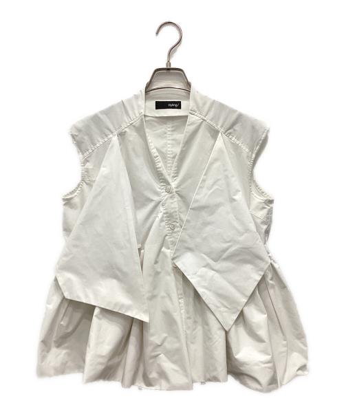 styling/（スタイリング）styling/ (スタイリング) ノットシャツブラウス ホワイト サイズ:Fの古着・服飾アイテム