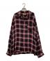 SUGAR CANE（シュガーケーン）の古着「RAYON OMBRE CHECK OPEN SHIRT」｜ブラック×レッド