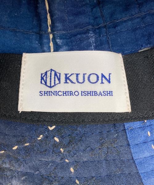 KUON（クオン）KUON (クオン) Boro Bucket Hat/ボロ バケット ハット ブルーの古着・服飾アイテム