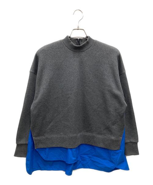 nagonstans（ナゴンスタンス）nagonstans (ナゴンスタンス) docking pullover/ドッキングプルオーバー グレー サイズ:Mの古着・服飾アイテム