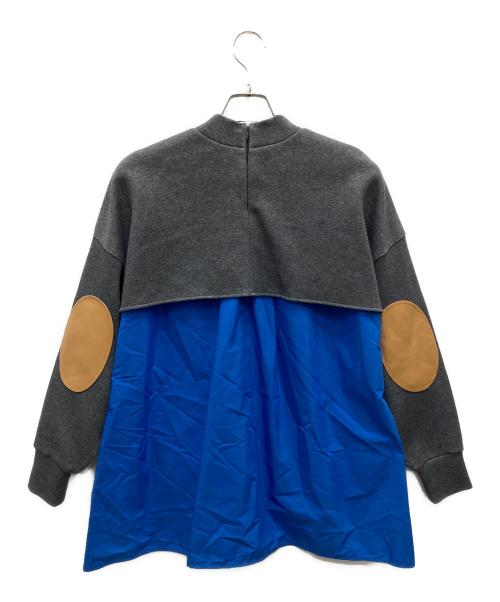 nagonstans（ナゴンスタンス）nagonstans (ナゴンスタンス) docking pullover/ドッキングプルオーバー グレー サイズ:Mの古着・服飾アイテム