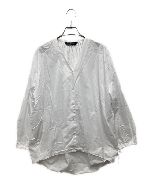 mizuiro-ind（ミズイロインド）mizuiro-ind (ミズイロインド) スキッパーシャツ ホワイト サイズ:Fの古着・服飾アイテム