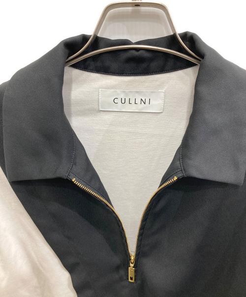 CULLNI（クルニ）CULLNI (クルニ) コンビネーションハーフジップシャツ ホワイト×ブラック サイズ:Sの古着・服飾アイテム