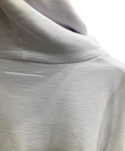 MM6 Maison Margiela（エムエムシックスメゾンマルジェラ）MM6 Maison Margiela (エムエムシックスメゾンマルジェラ) ロゴフーデッドパーカ- ホワイト サイズ:12の古着・服飾アイテム