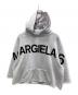 MM6 Maison Margiela（エムエムシックスメゾンマルジェラ）の古着「ロゴフーデッドパーカ-」｜ホワイト