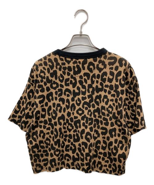 COACH（コーチ）COACH (コーチ) レオパード カーシヴ シグネチャー クロップド Tシャツ ベージュ サイズ:XSの古着・服飾アイテム