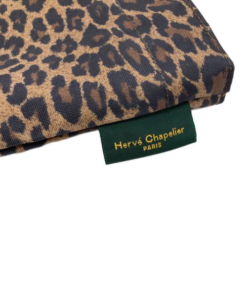 Herve Chapelier（エルベシャプリエ）Herve Chapelier (エルベシャプリエ) レオパード ナイロン舟型トートM ベージュの古着・服飾アイテム