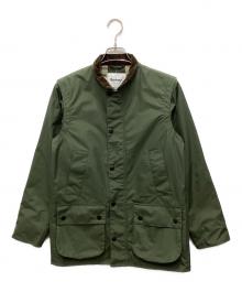 Barbour×International Gallery BEAMS（バブアー×インターナショナルギャラリービームス)）の古着「別注WEST MORLAND/2wayジップアップナイロンジャケット」｜オリーブ