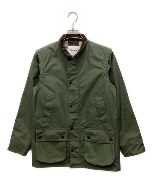 Barbour（バブアー）Barbour (バブアー) International Gallery BEAMS (インターナショナルギャラリービームス)) 別注WEST MORLAND/2wayジップアップナイロンジャケット オリーブ サイズ:34の古着・服飾アイテム