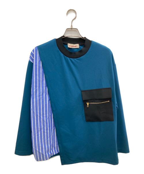 CULLNI（クルニ）CULLNI (クルニ) アシンメトリースリットロンT グリーン サイズ:Sの古着・服飾アイテム