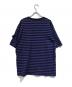 Needles (ニードルズ) S/S CREW NECK TEE COTTON STRIPE パープル×ブラック サイズ:SIZE M：6000円