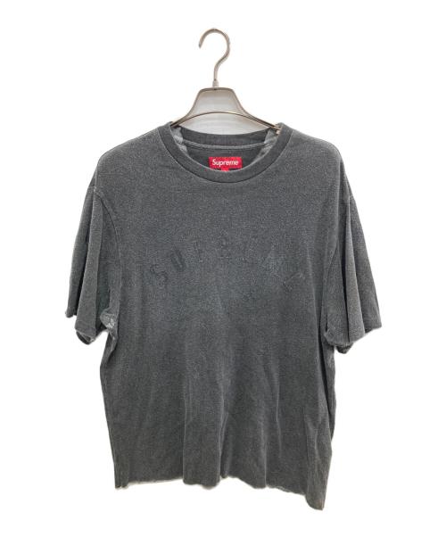 SUPREME（シュプリーム）Supreme (シュプリーム) Overprint S/S Top グレー サイズ:Lの古着・服飾アイテム