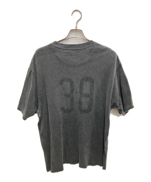 SUPREME（シュプリーム）Supreme (シュプリーム) Overprint S/S Top グレー サイズ:Lの古着・服飾アイテム