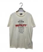 DIESELディーゼル）の古着「半袖カットソー」｜アイボリー