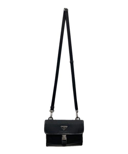 PRADA（プラダ）PRADA (プラダ) RE-NYLONショルダーバッグ ブラックの古着・服飾アイテム