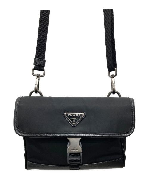 PRADA（プラダ）PRADA (プラダ) RE-NYLONショルダーバッグ ブラックの古着・服飾アイテム