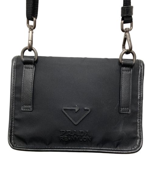 PRADA（プラダ）PRADA (プラダ) RE-NYLONショルダーバッグ ブラックの古着・服飾アイテム