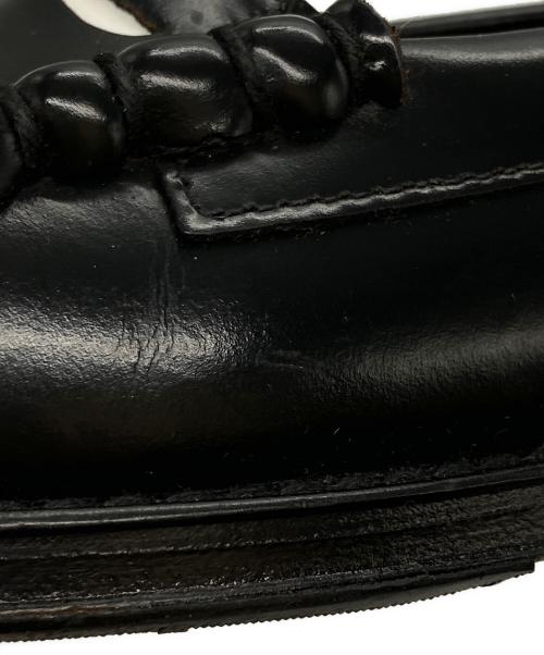 G.H.BASS&CO.（ジー・エイチ・バス）G.H.BASS&CO. (ジー・エイチ・バス) LARSON MOC PENNY LOAFER/ラーソン ペニーローファー ブラック×ホワイト サイズ:US6.5の古着・服飾アイテム