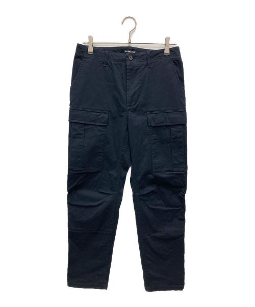 BALENCIAGA（バレンシアガ）BALENCIAGA (バレンシアガ) 19SS ストレッチコットンカーゴパンツ ネイビー サイズ:44の古着・服飾アイテム