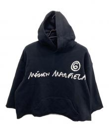 MM6 Maison Margiela（エムエムシックスメゾンマルジェラ）の古着「ロフゴフーデッドパーカー」｜ブラック