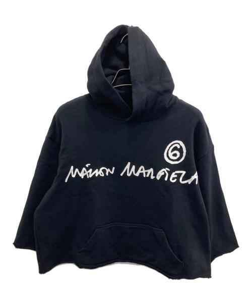 MM6 Maison Margiela（エムエムシックスメゾンマルジェラ）MM6 Maison Margiela (エムエムシックスメゾンマルジェラ) ロフゴフーデッドパーカー ブラック サイズ:12の古着・服飾アイテム
