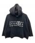 MM6 Maison Margiela（エムエムシックスメゾンマルジェラ）の古着「ロゴフーデッドパーカー」｜ブラック