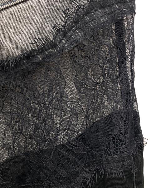 PRANK PROJECT（プランクプロジェクト）PRANK PROJECT (プランクプロジェクト) Denim Lace Blocking Pants/デニムレースブロッキングパンツ グレー サイズ:38の古着・服飾アイテム