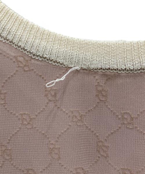 darich（ダーリッチ）Darich (ダーリッチ) フロッキーフリルトップス ピンク サイズ:Fの古着・服飾アイテム