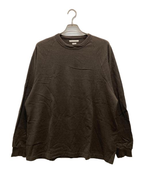 BLURHMS（ブラームス）blurhms (ブラームス) Co/Silk Nep Raglan Tee ブラウン サイズ:Lの古着・服飾アイテム