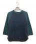 blurhms（ブラームス）の古着「Co/Silk Nep Baseball Raglan Tee」｜ブラック×グリーン