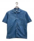 WAREHOUSEウエアハウス）の古着「Chambray Open Collar Shirts/シャンブレーオープンカラーシャツ」｜ブルー