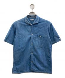 WAREHOUSE（ウエアハウス）の古着「Chambray Open Collar Shirts/シャンブレーオープンカラーシャツ」｜ブルー