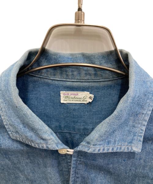 WAREHOUSE（ウエアハウス）WAREHOUSE (ウエアハウス) Chambray Open Collar Shirts/シャンブレーオープンカラーシャツ ブルー サイズ:40の古着・服飾アイテム