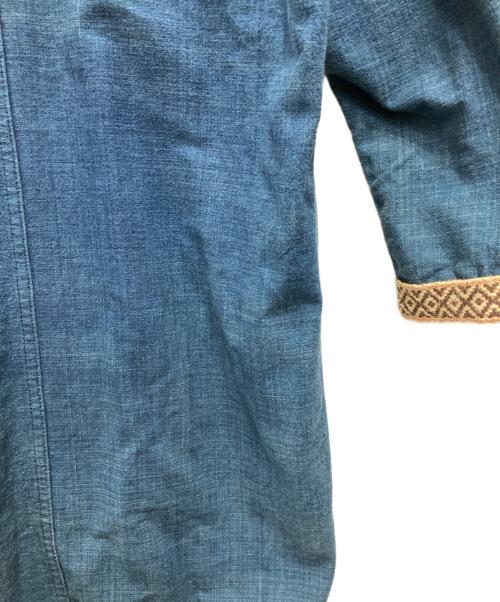 VISVIM（ビズビム）VISVIM (ビズビム) SANJURO COAT SILK ROAD/サンジュウロウ コート シルク ロード インディゴ サイズ:1の古着・服飾アイテム