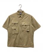 green label relaxing×DAIWAグリーンレーベルリラクシング×ダイワ）の古着「別注フィッシング半袖シャツ」｜ベージュ