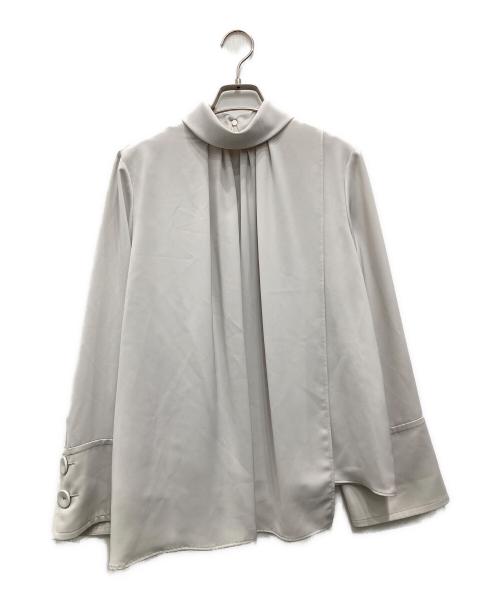 ADORE（アドーア）ADORE (アドーア) パウダーサテンブラウス ベージュ サイズ:38の古着・服飾アイテム