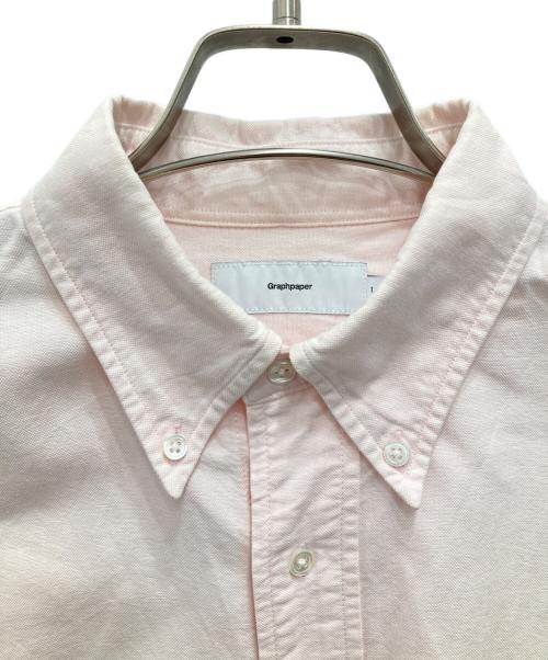 Graphpaper（グラフペーパー）Graphpaper (グラフペーパー) OXFORD L/S B.D BOX SHIRT/オックスフォード ロングスリーブ ボタンダウン ボックスシャツ ピンク サイズ:1の古着・服飾アイテム