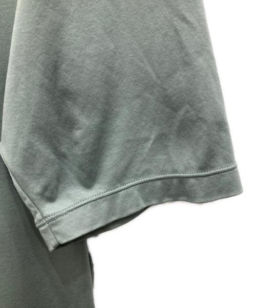 Graphpaper（グラフペーパー）Graphpaper (グラフペーパー) Fine Smooth Mock Neck Panel Line Dress サックスブルーの古着・服飾アイテム