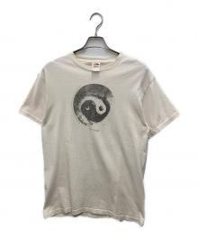 FRUIT OF THE LOOM（フルーツオブザルーム）の古着「00s Yin Yang 陰影プリントTシャツ」｜ホワイト