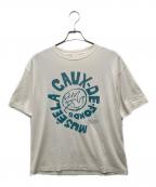 ROKUロク）の古着「サークルロゴtシャツ」｜ホワイト