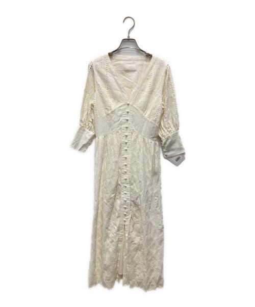 Ameri（アメリ）AMERI (アメリ) CRUMPLE COTTON LACE DRESS アイボリー サイズ:不明（実寸をご確認ください） 未使用品の古着・服飾アイテム