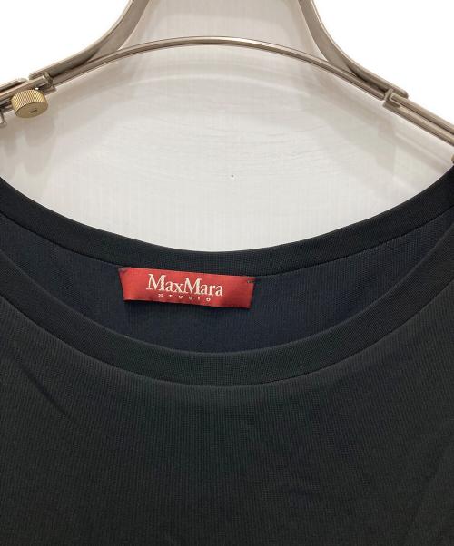 Max Mara Studio（マックスマーラ ストゥディオ）MAX MARA STUDIO (マックスマーラ ストゥディオ) ベルト付きS/Sワンピース ブラック サイズ:Sの古着・服飾アイテム