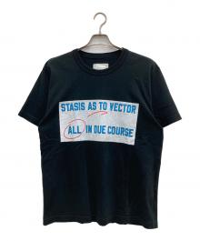 sacai（サカイ）の古着「プリントTシャツ」｜ブラック