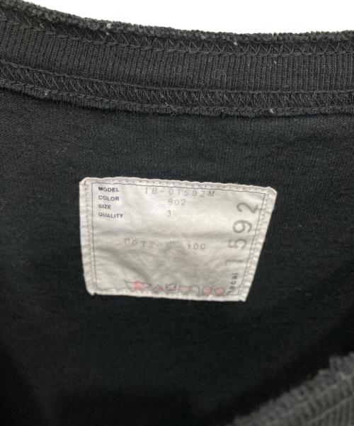 sacai（サカイ）sacai (サカイ) プリントTシャツ ブラック サイズ:3の古着・服飾アイテム