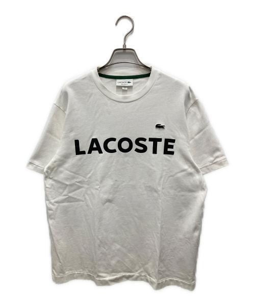 LACOSTE（ラコステ）LACOSTE (ラコステ) リラックスフィットTシャツ ホワイト サイズ:Mの古着・服飾アイテム