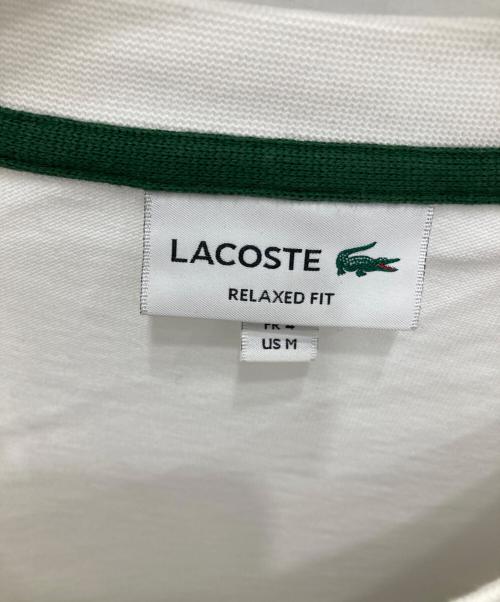 LACOSTE（ラコステ）LACOSTE (ラコステ) リラックスフィットTシャツ ホワイト サイズ:Mの古着・服飾アイテム