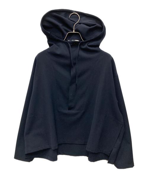 mizuiro-ind（ミズイロインド）mizuiro-ind (ミズイロインド) フード付プルオーバー ネイビー サイズ:Fの古着・服飾アイテム
