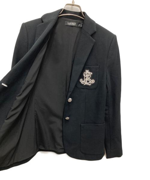 LAUREN RALPH LAUREN（ローレン ラルフ ローレン）LAUREN RALPH LAUREN (ローレン ラルフ ローレン) Bullion Jacquard Blazer/ブリオン　ジャカード　ブレザー ブラック サイズ:XSの古着・服飾アイテム