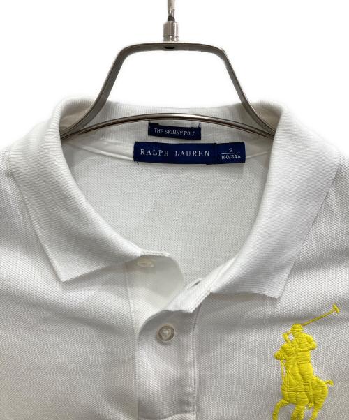 RALPH LAUREN（ラルフローレン）RALPH LAUREN (ラルフローレン) ポニー刺繍ポロシャツ ホワイト サイズ:Sの古着・服飾アイテム